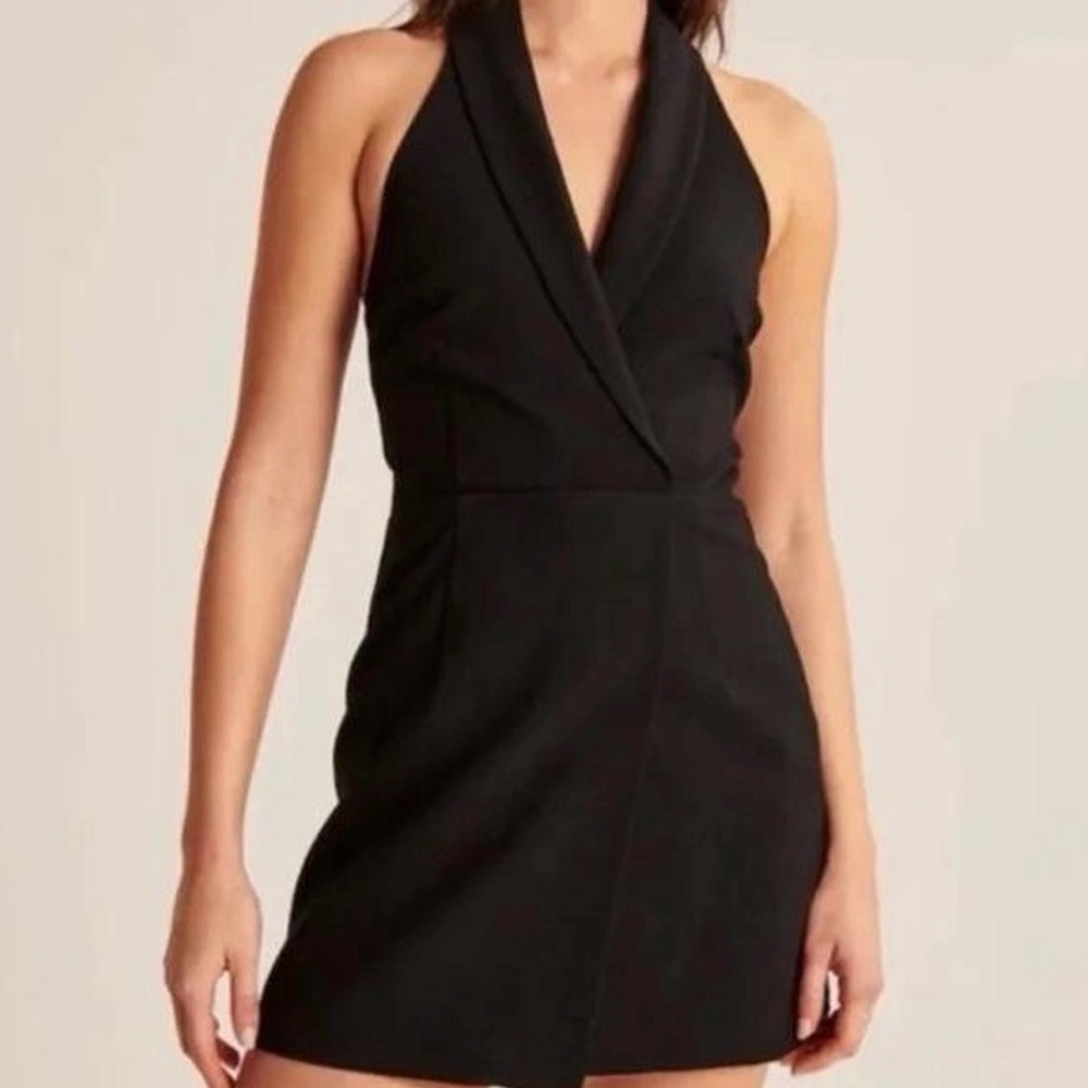 Abercrombie & Fitch Black Halter Romper